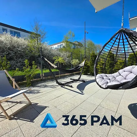 Apartament 365pam - Morze Tu - Ze Strefą Relaksu Na Tarasie *