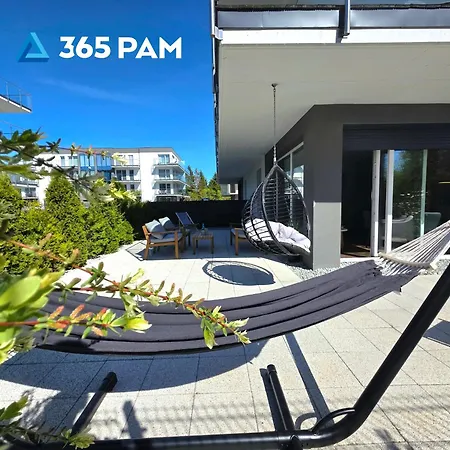 Apartament 365pam - Morze Tu - Ze Strefą Relaksu Na Tarasie